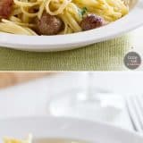 How to Make Sausage Carbonara Pasta