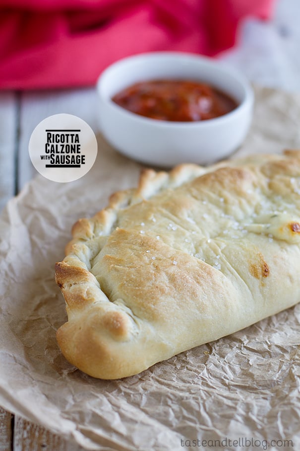 Ricotta Calzones with Sausage on Taste and Tell