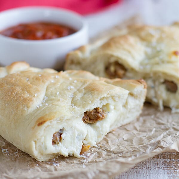 Ricotta Calzones with Sausage