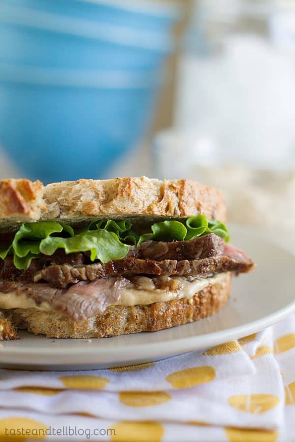 Steak Sandwiches with Worcestershire Mayonnaise