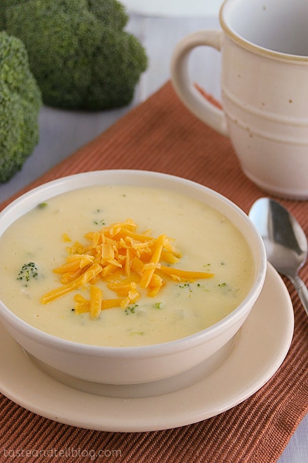 Broccoli Cheese Soup - Taste and Tell