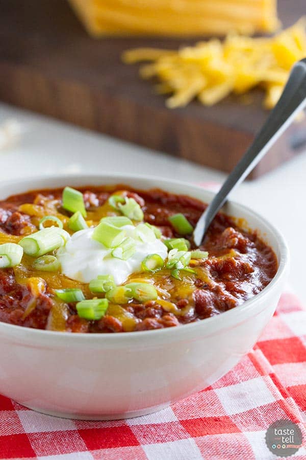 Flatlander Chili Recipe - filled with lots of meat and beans.