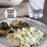 Artichoke Chicken with Roasted Potatoes | www.tasteandtellblog.com