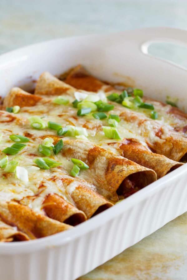 pan of Easy Enchiladas