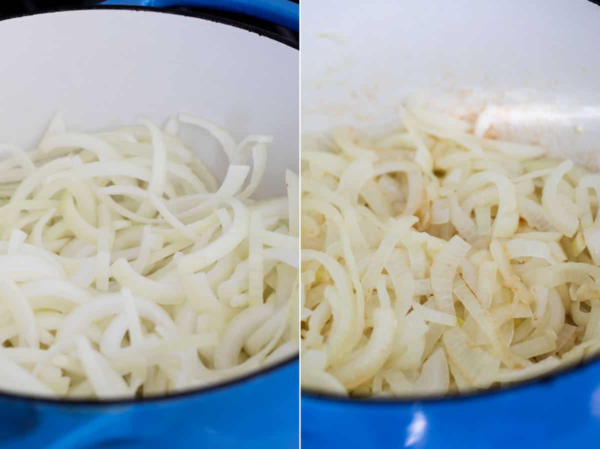 first steps to make caramelized onions