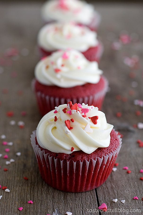 Red Velvet Cupcakes on Taste and Tell