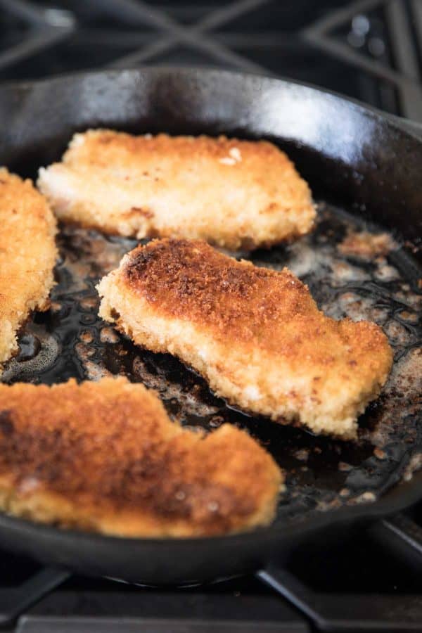 Fried pork chops for sweet and sour pork