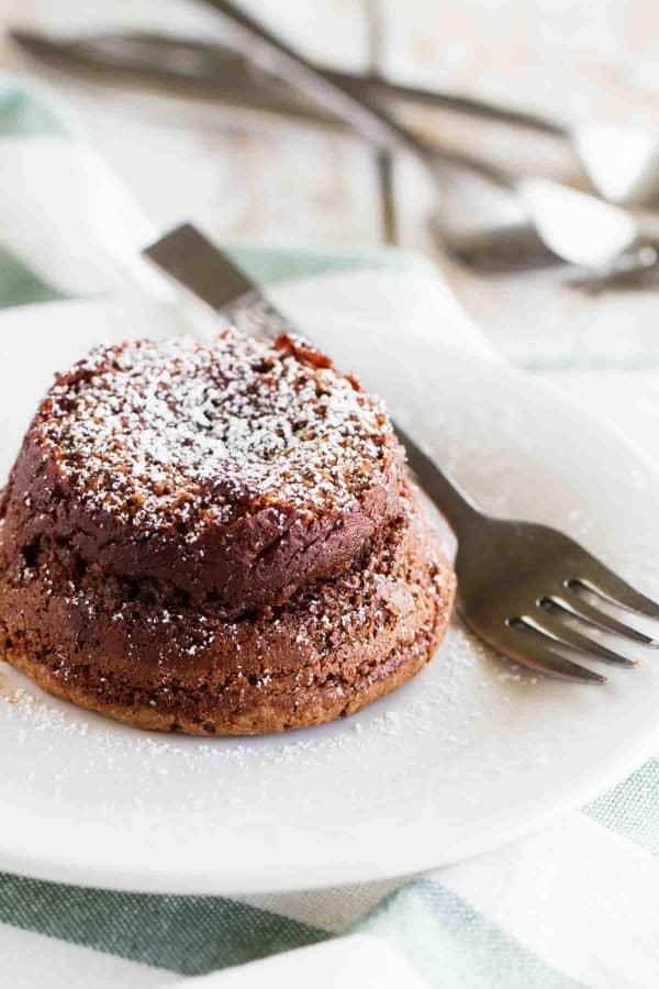 You can’t beat a classic! This Chocolate Molten Lava Cake is a rich chocolate cake with a liquid molten center. Best served with ice cream!