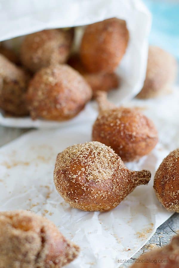 Ricotta Doughnuts covered in cinnamon sugar