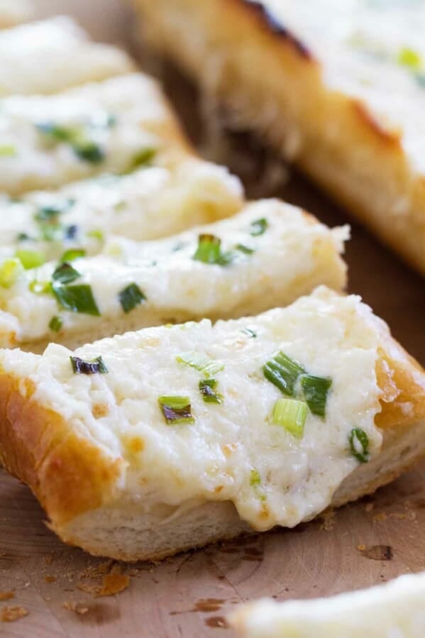 Slices of Cheesy Garlic Bread
