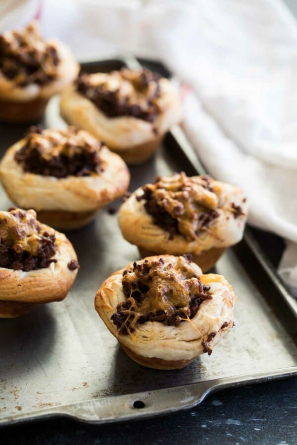 Easy BBQ Beef Biscuit Cups