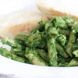 Pasta with Spinach Pesto on Taste and Tell