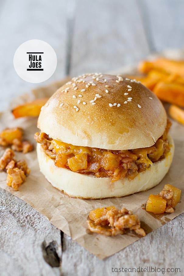 Hula Joes - a Hawaiian twist on the sloppy joe.