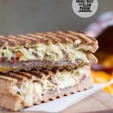 Roast Beef and Slaw Panini on Taste and Tell