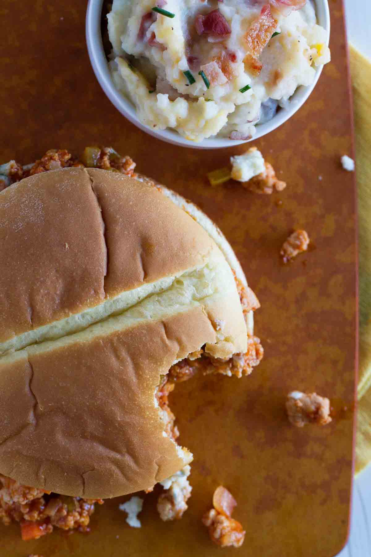 top view of Buffalo Sloppy Joes