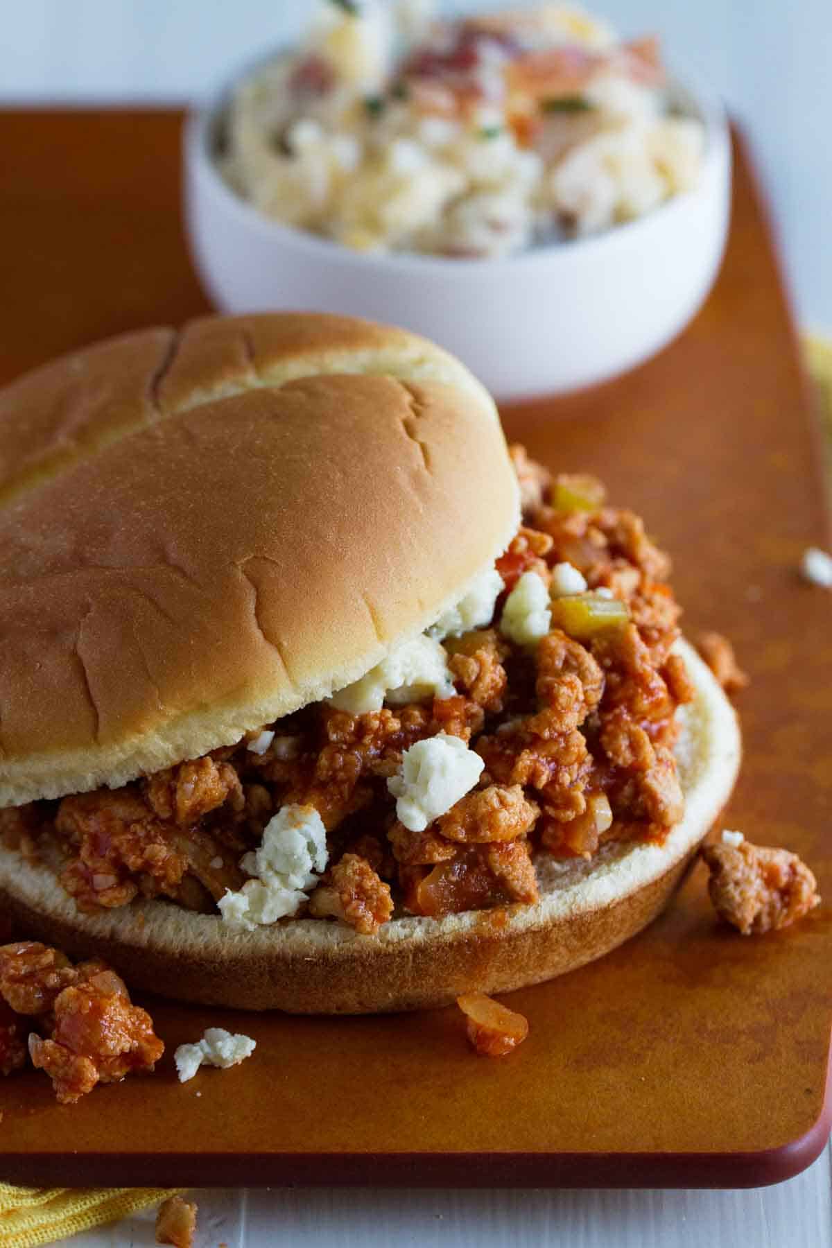 photo showing filling in Buffalo Sloppy Joes