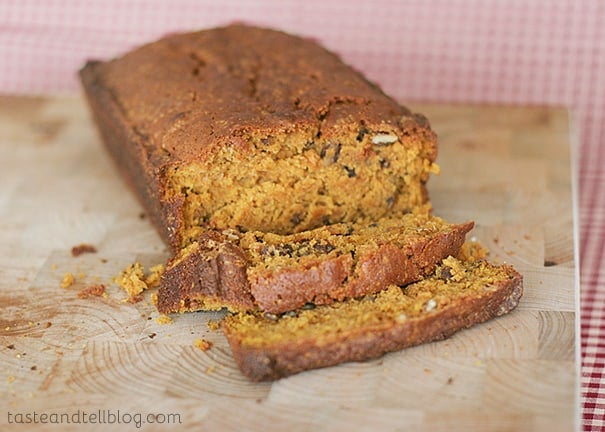 Jodi's Pumpkin Nut Bread | www.tasteandtellblog.com