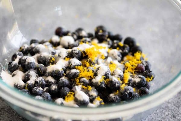 Simple Blueberry Cobbler with Fresh Blueberries