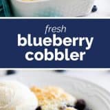 Homemade Blueberry Cobbler