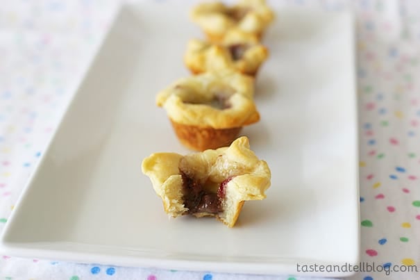 Crescent Brie and Raspberry Bites | www.tasteandtellblog.com