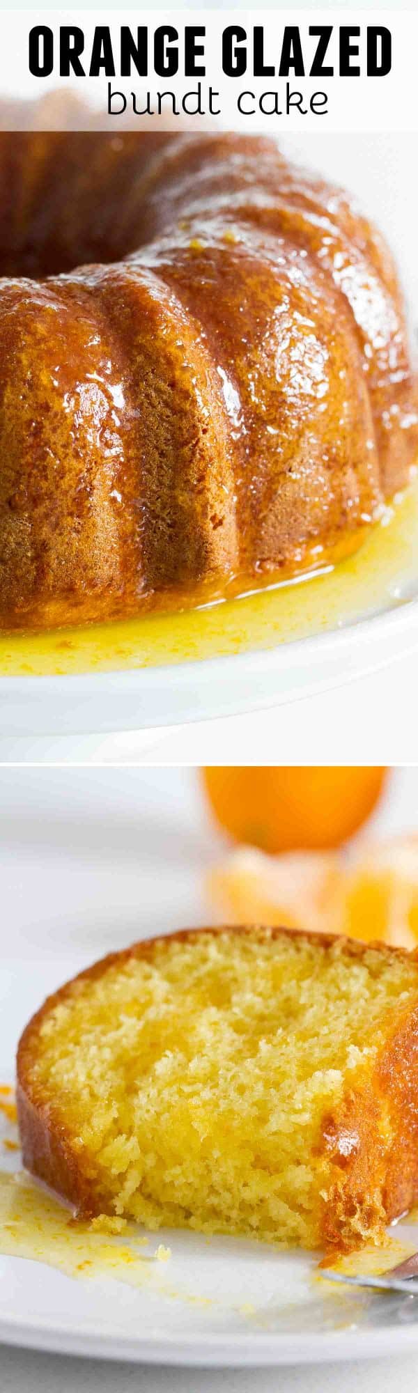 orange glazed bundt cake