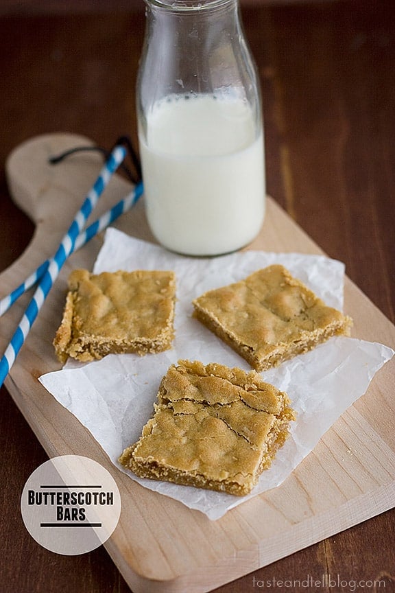 Butterscotch Bars | www.tasteandtellblog.com #recipe