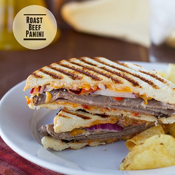 Roast Beef Panini | www.tasteandtellblog.com