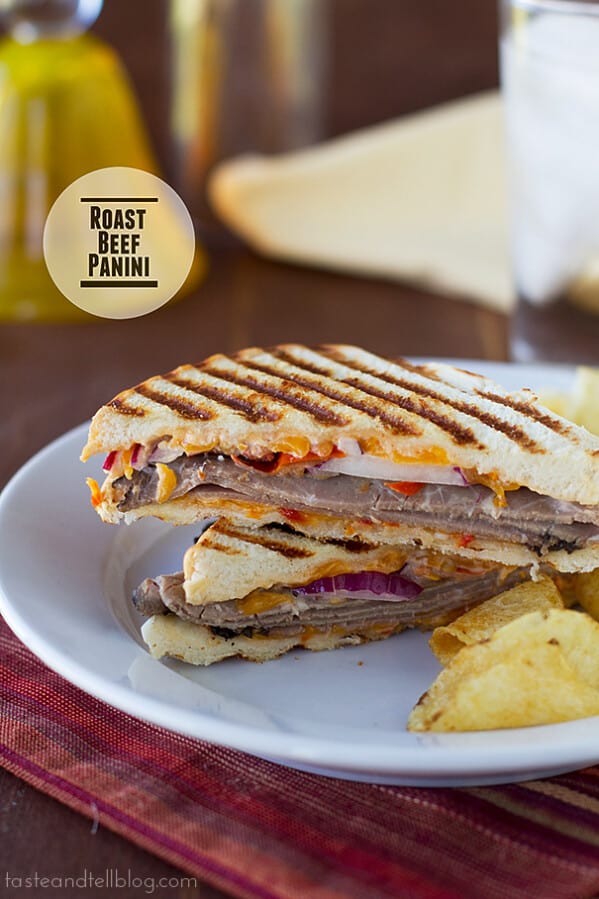 Roast Beef Panini | www.tasteandtellblog.com