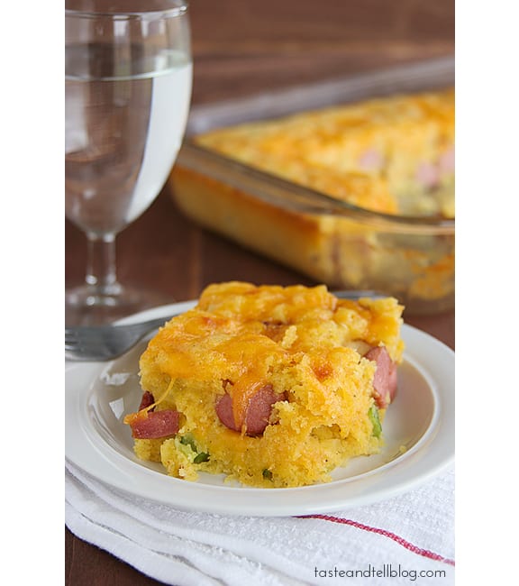 Corn Dog Casserole | www.tasteandtellblog.com