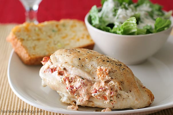 Feta Stuffed Chicken Breasts | www.tasteandtellblog.com