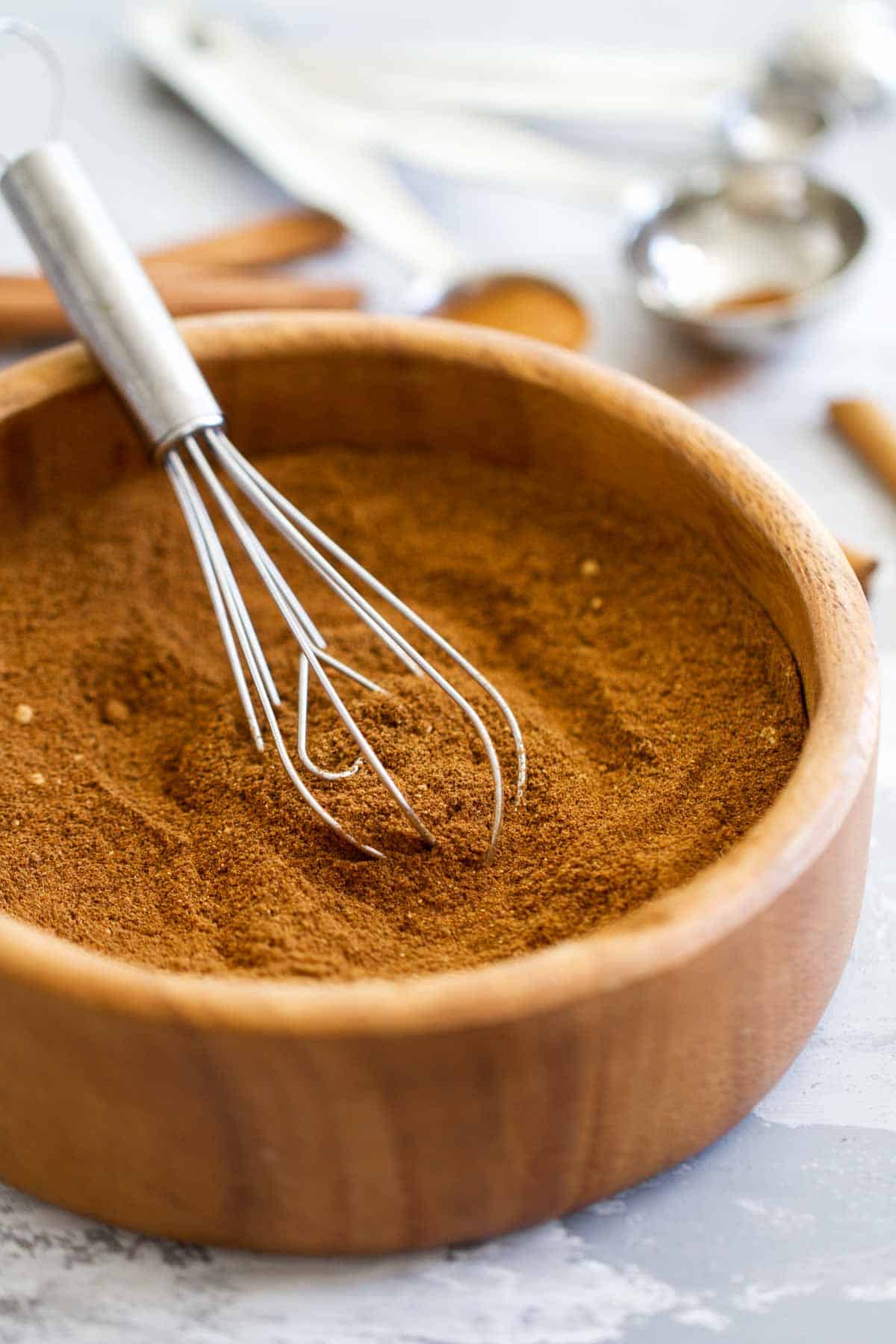 Homemade Pumpkin Pie Spice mixed up in a bowl