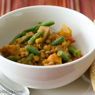 Moroccan Lentil Stew on www.tasteandtellblog.com