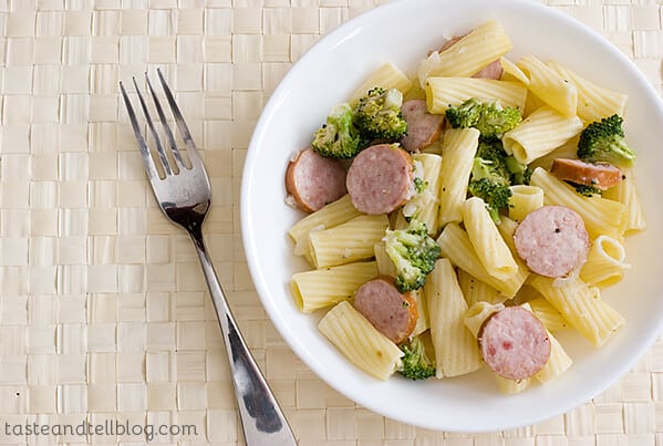 Pasta with Sausage and Broccoli | www.tasteandtellblog.com
