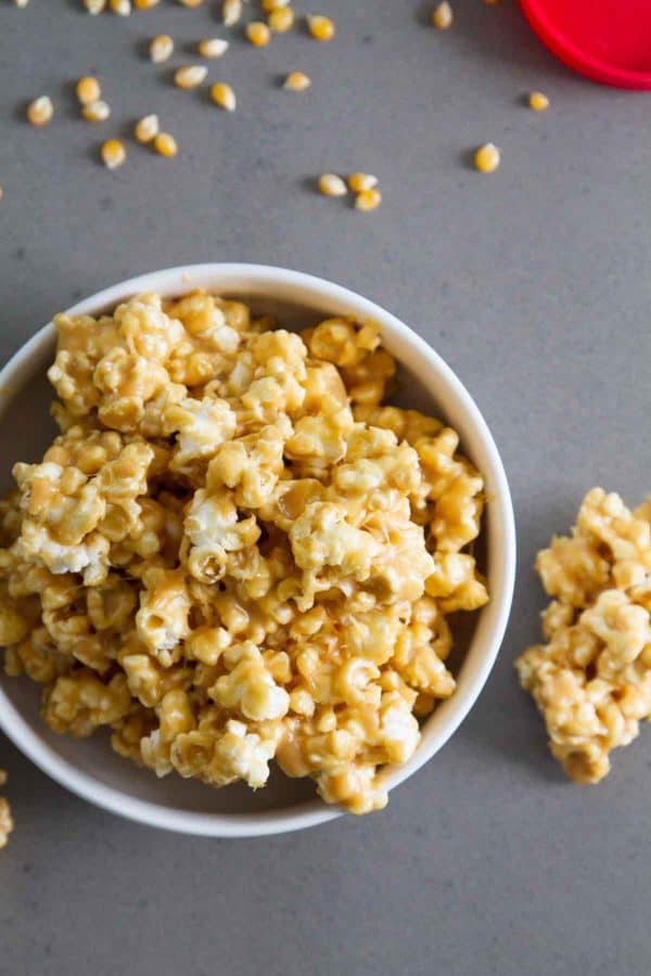 Peanut butter lovers won’t be able to stay away from this Peanut Butter Popcorn - popcorn that is coated with a sweet and sticky peanut butter coating.