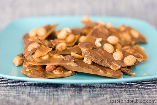 Peanut Toffee | www.tasteandtellblog.com