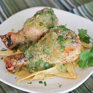 Chicken with Tomatillo Sauce | www.tasteandtellblog.com