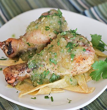 Chicken with Tomatillo Sauce | www.tasteandtellblog.com