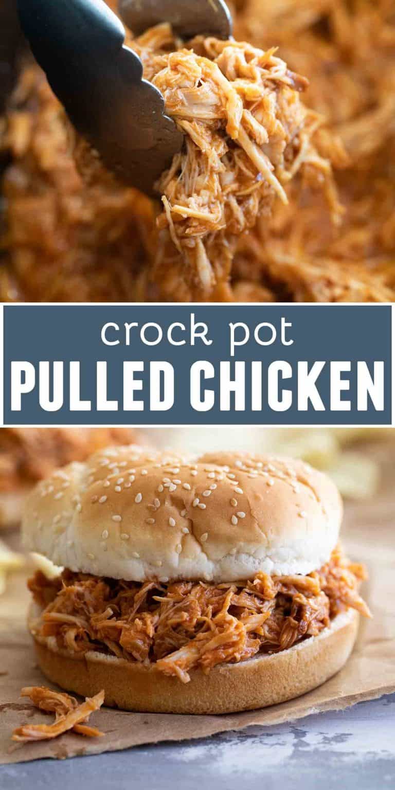 Easy Crock Pot Pulled Chicken From Scratch - Taste and Tell