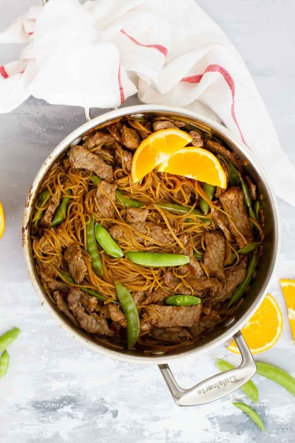 Make your own take out - Orange Teriyaki Beef with Noodles