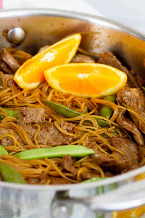 Orange Teriyaki Beef and Noodles