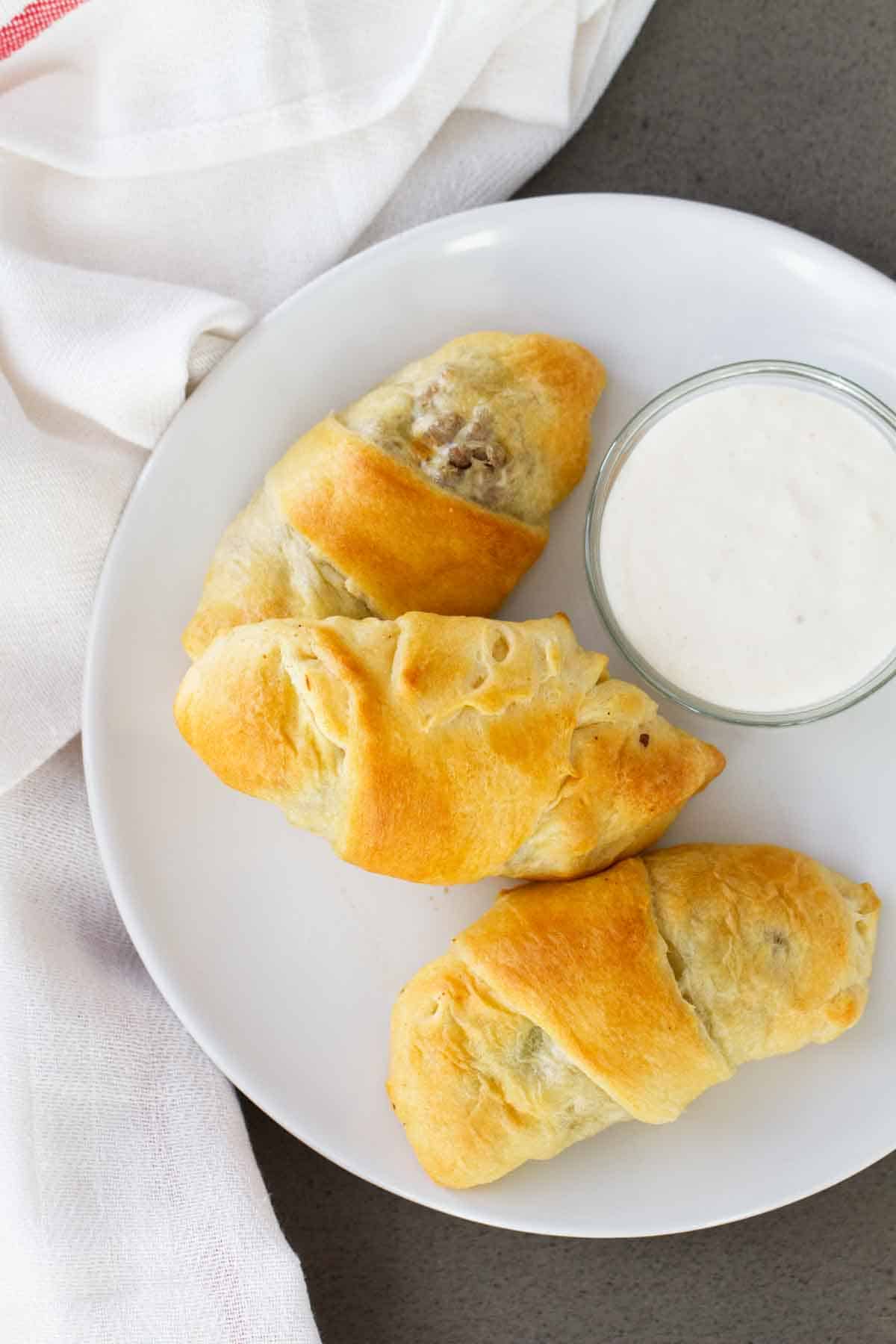 Cabbage and Beef Bundles on a plate