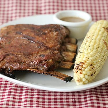 Ribs with Honey Mustard Glaze | www.tasteandtellblog.com