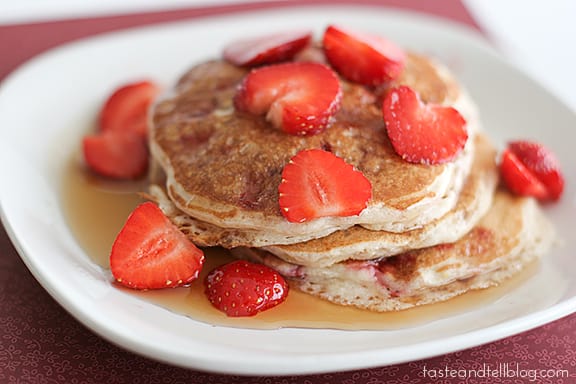 Strawberry Pancakes | www.tasteandtellblog.com