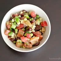 Black Bean, Corn and Tomato Salad | www.tasteandtellblog.com