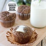 Chocolate Zucchini Muffins | www.tasteandtellblog.com