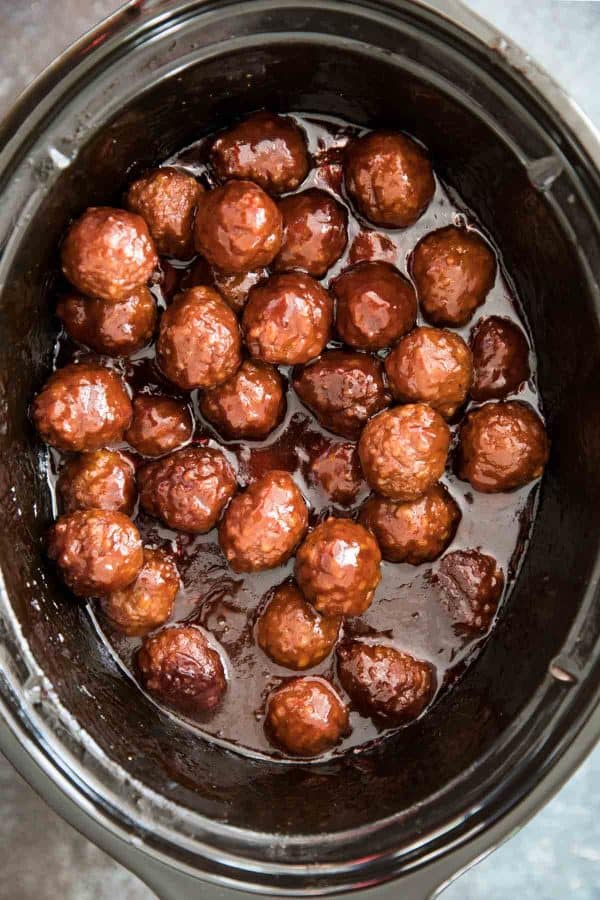 Crockpot BBQ Grape Jelly Meatballs Taste And Tell