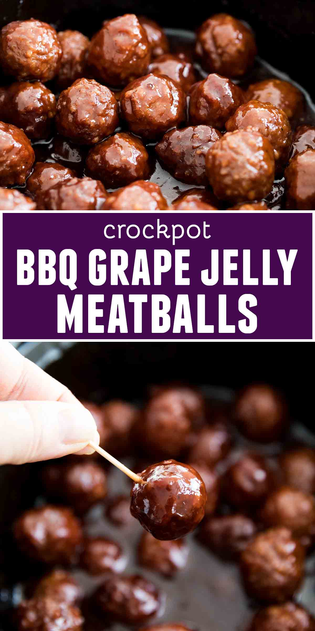 Crockpot BBQ Grape Jelly Meatballs Taste and Tell