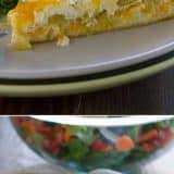 Green Chile Tortilla Pie collage