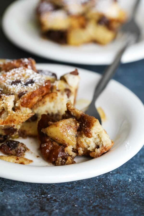 Baked French Toast Casserole with Apples and Raisins Taste and Tell