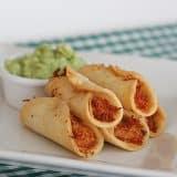 Chicken, Bacon and Cream Cheese Mini Taquitos | www.tasteandtellblog.com